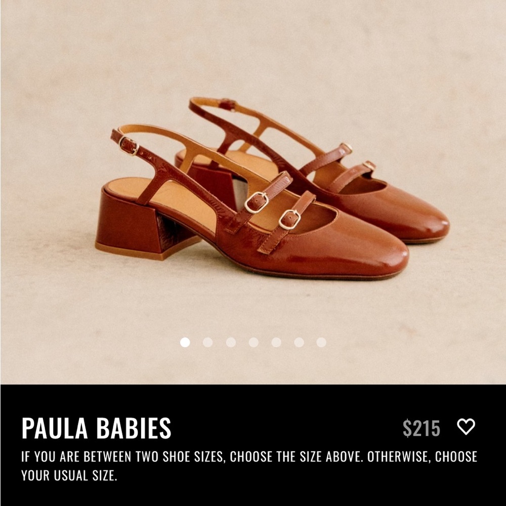 New never worn Sézane Paula Babies in camel size 40